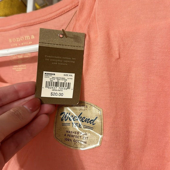NWT Sonoma Weekend Short Sleeve Tee - Picture 3 of 5